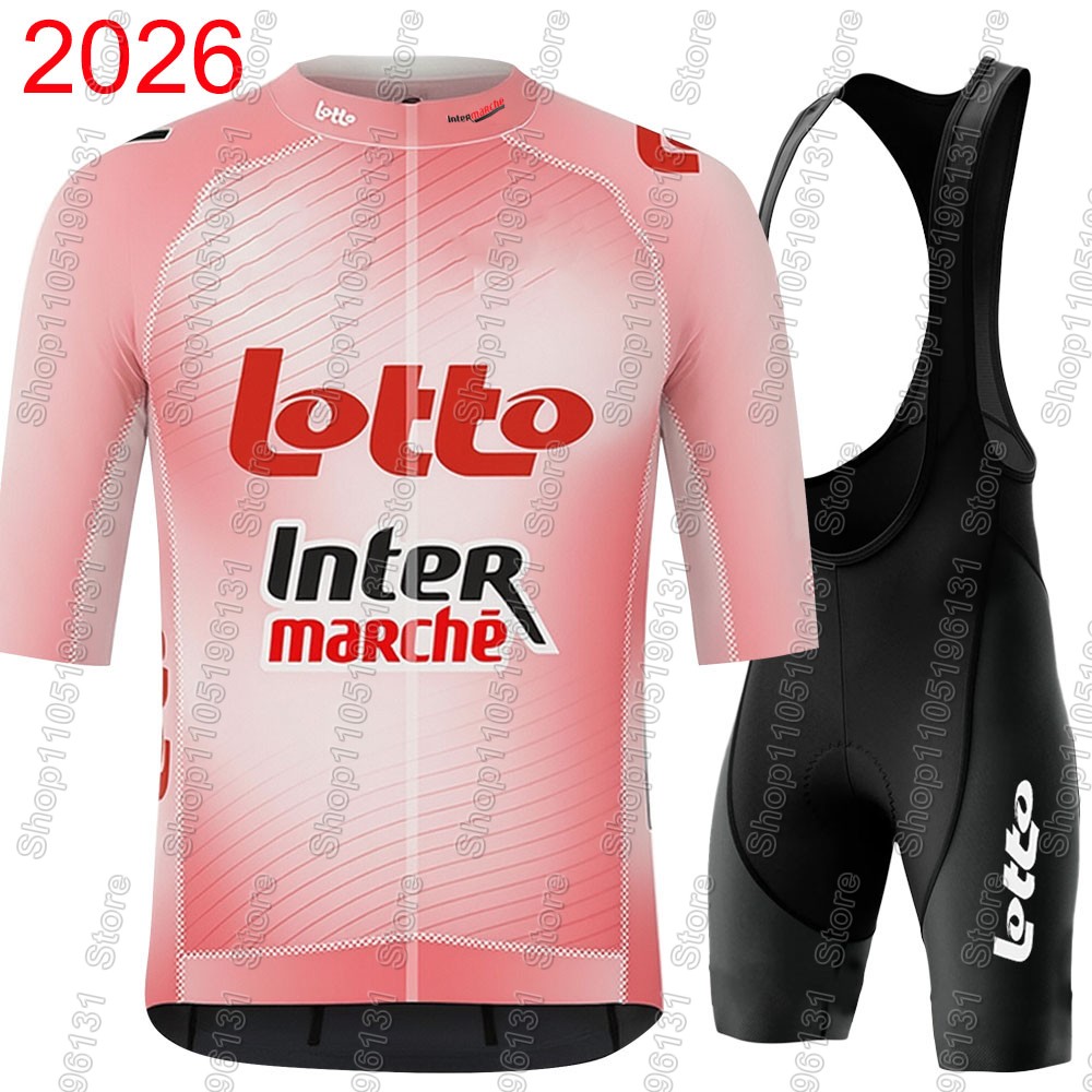 Cycling Commute Shorts - Lotto Intermarché 2026 Set Jersey Bersepeda