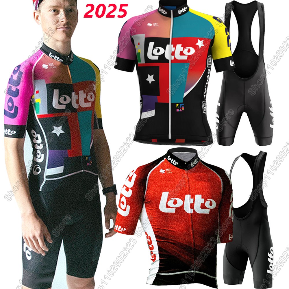 Cycling Commute Shorts - Set Jersey Bersepeda Tim Lotto 2025