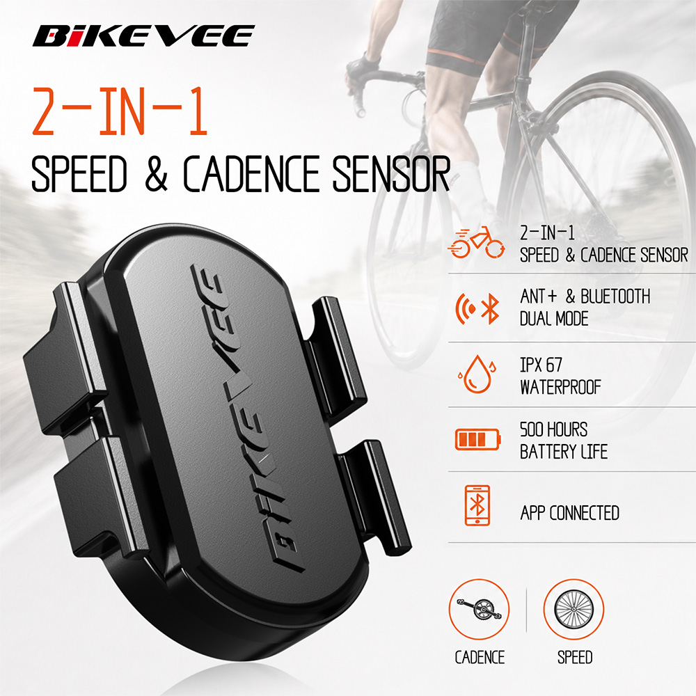 Commuter Cycling - BIKEVEE Sensor Kecepatan Kadensi Bluetooth ANT+