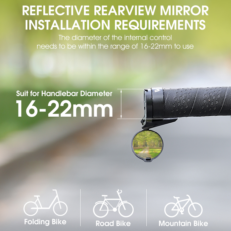 WEST BIKING HD Kaca Spion Sepe - Mirror Handlebar Convex ulasan dan harga