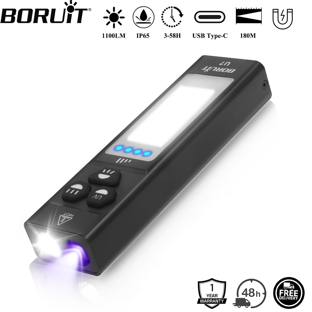 BORUiT U7 Senter LED UV EDC 11 - Cycling To Work ulasan dan harga