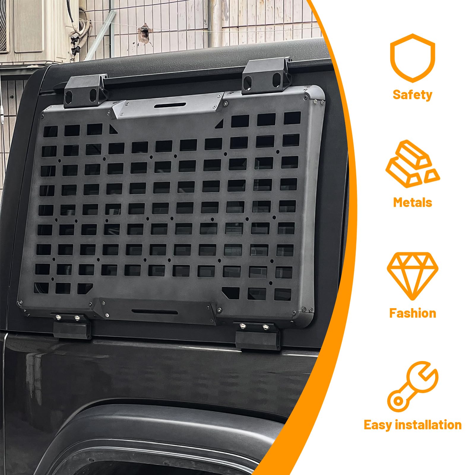 Panel Molle Jendela Belakang K - Cargo Rack Aluminum ulasan dan harga