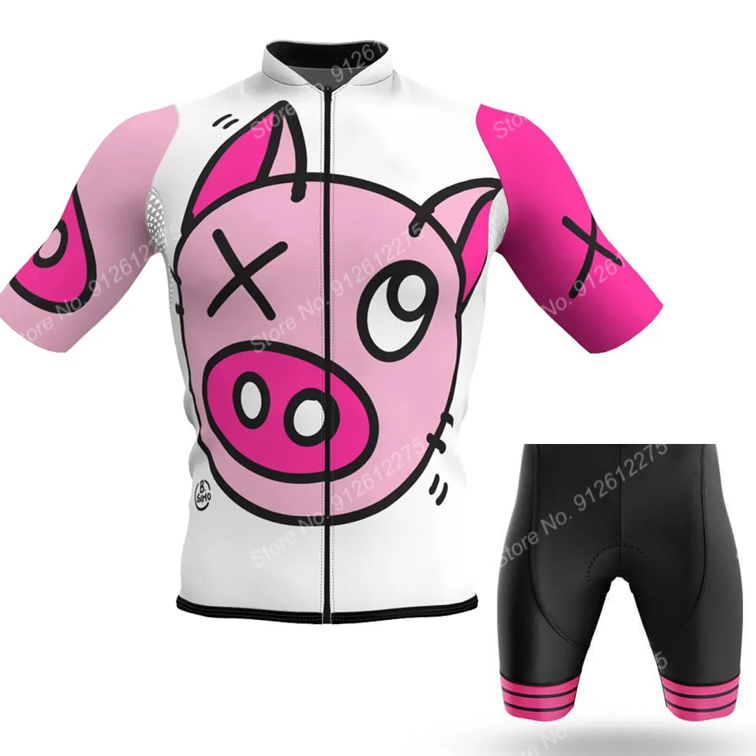 Set kaus bersepeda babi komik  - Cycling Commute Shorts ulasan dan harga