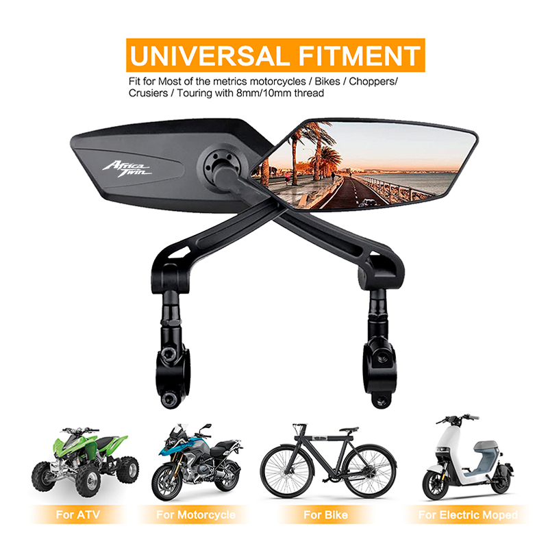 Spion Lipat Motor Hitam Sudut  - Mirror Handlebar Convex ulasan dan harga